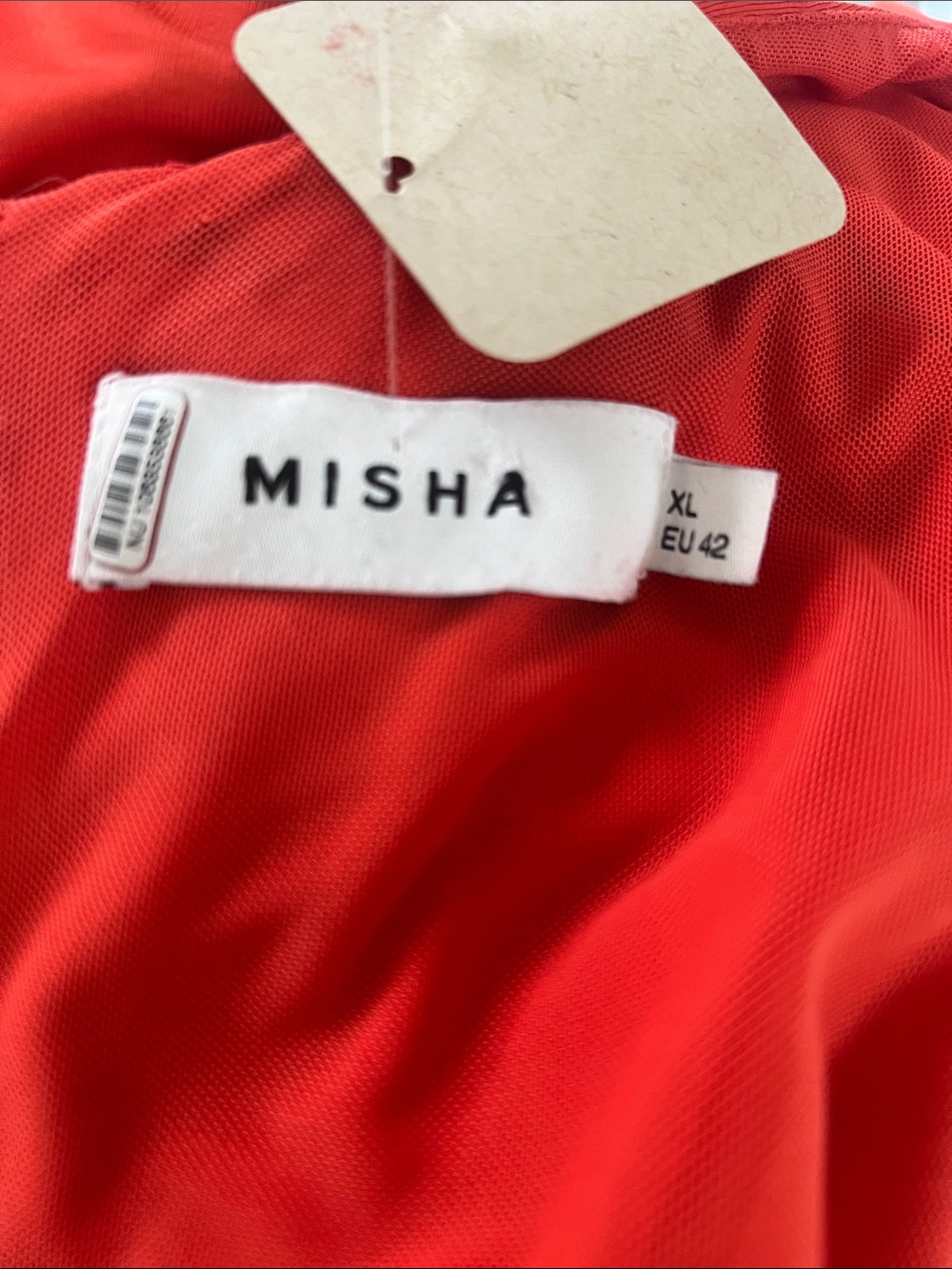 Misha Sleeveless Cut-out Sierra Jersey Gown Size XL - Picture 8 of 8